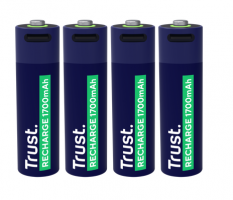 PILAS AA RECARGABLES USB-C TRUST X4